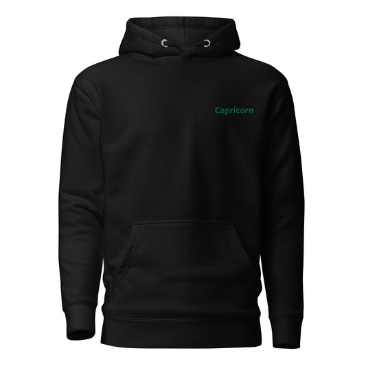 Capricorn Embroidered Hoodie - Skinny Fit