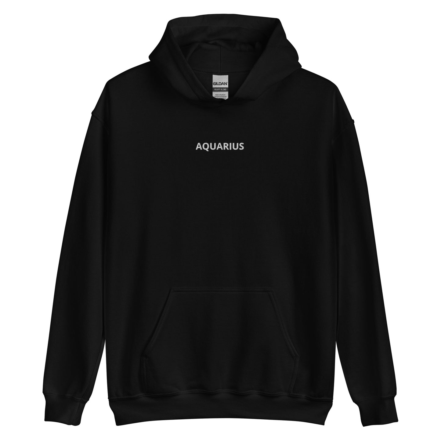 Aquarius Embroidered Hoodie - Loose Fit