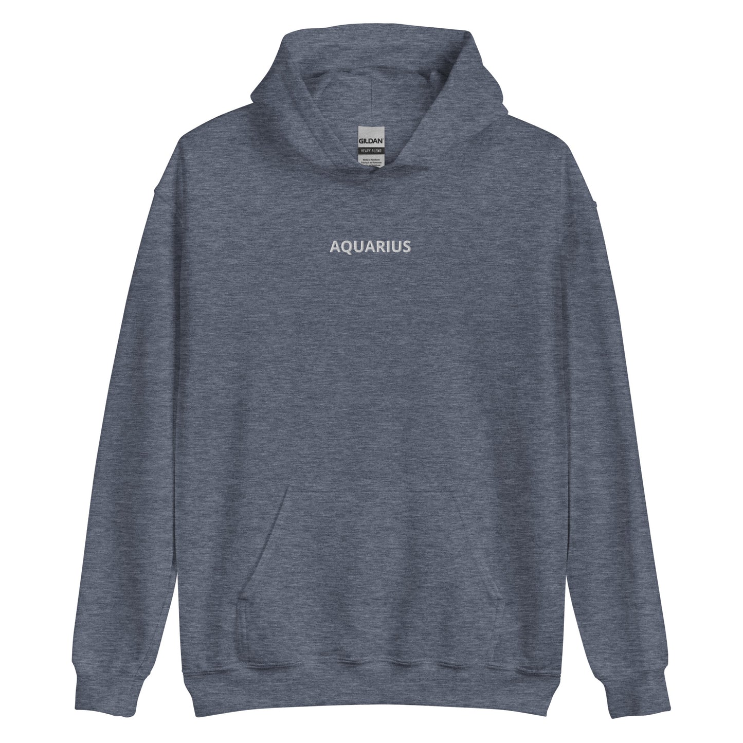Aquarius Embroidered Hoodie - Loose Fit