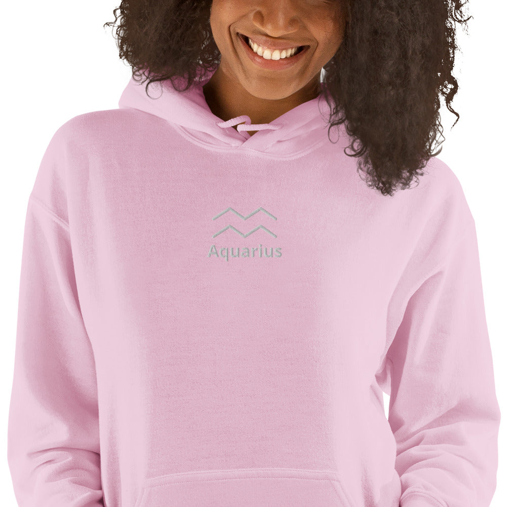 Aquarius Hoodie - Centered Embroidery