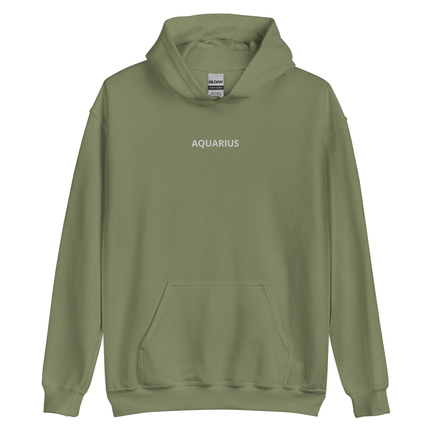 Aquarius Embroidered Hoodie - Loose Fit