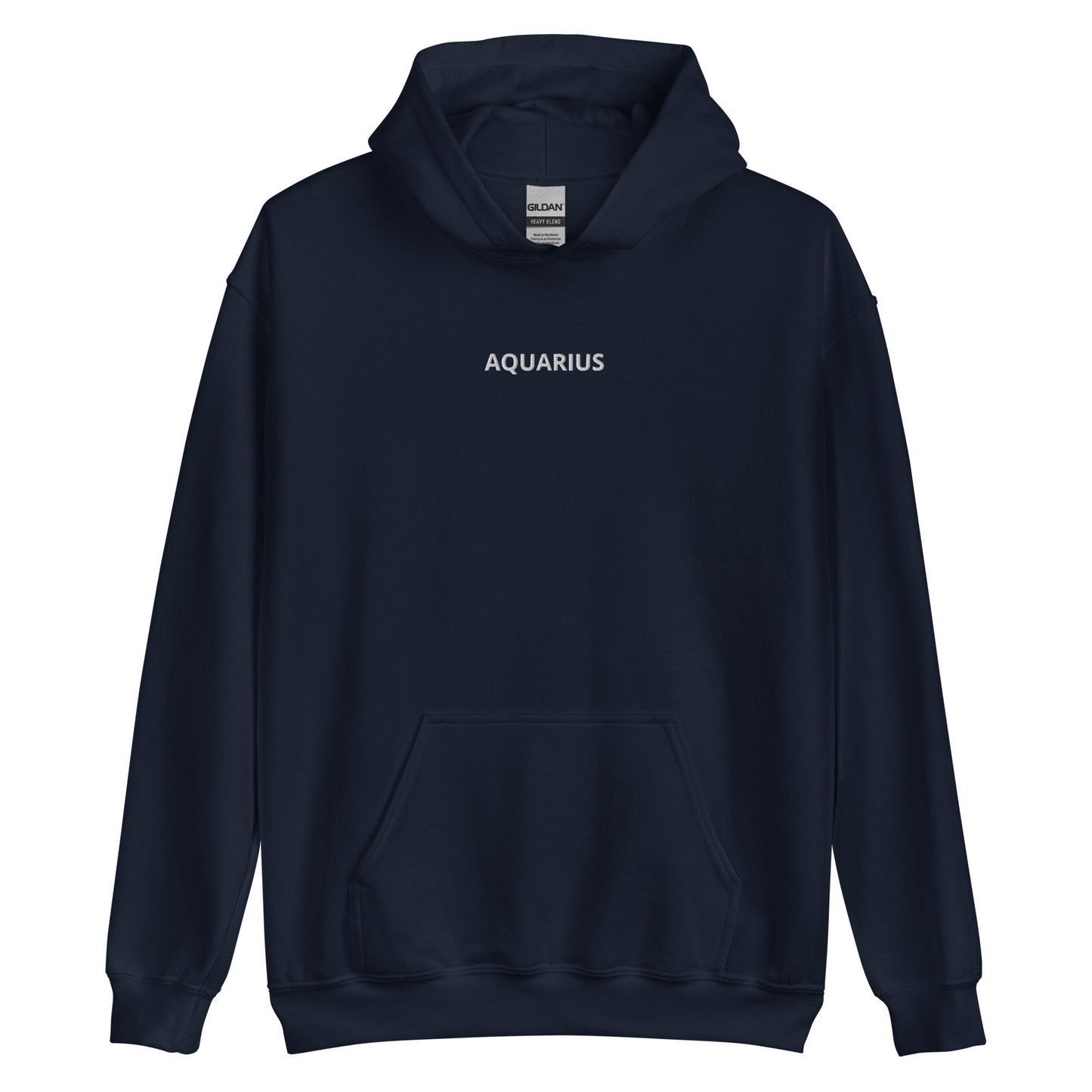 Aquarius Embroidered Hoodie - Loose Fit