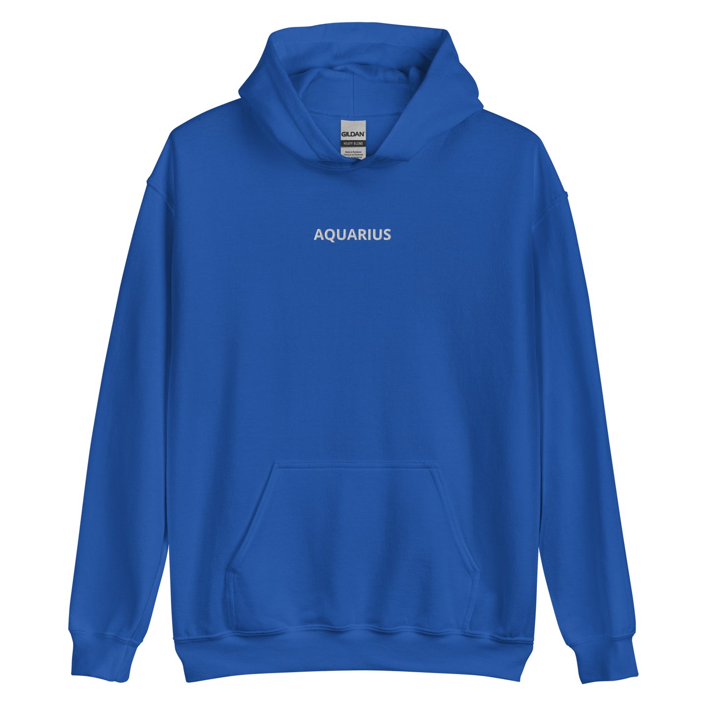 Aquarius Embroidered Hoodie - Loose Fit