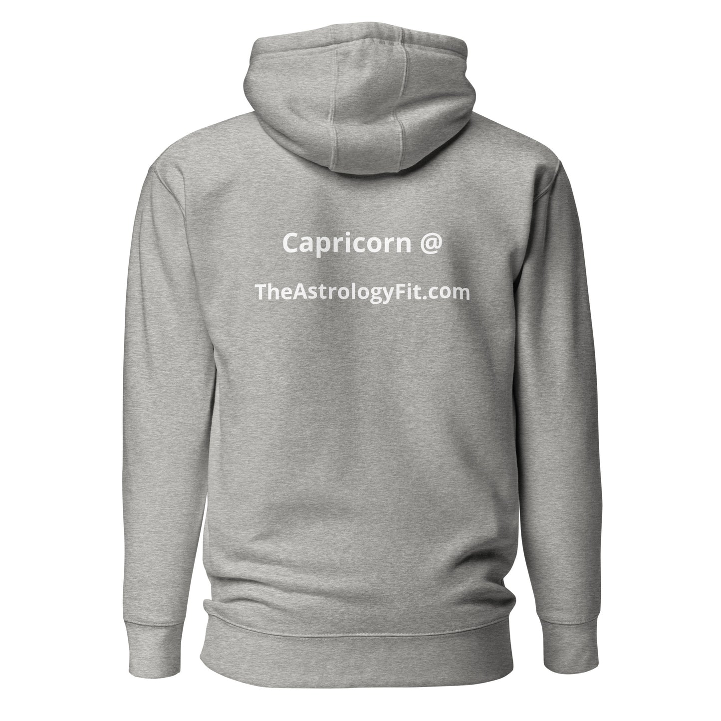 Green on black Capricorn Hoodie