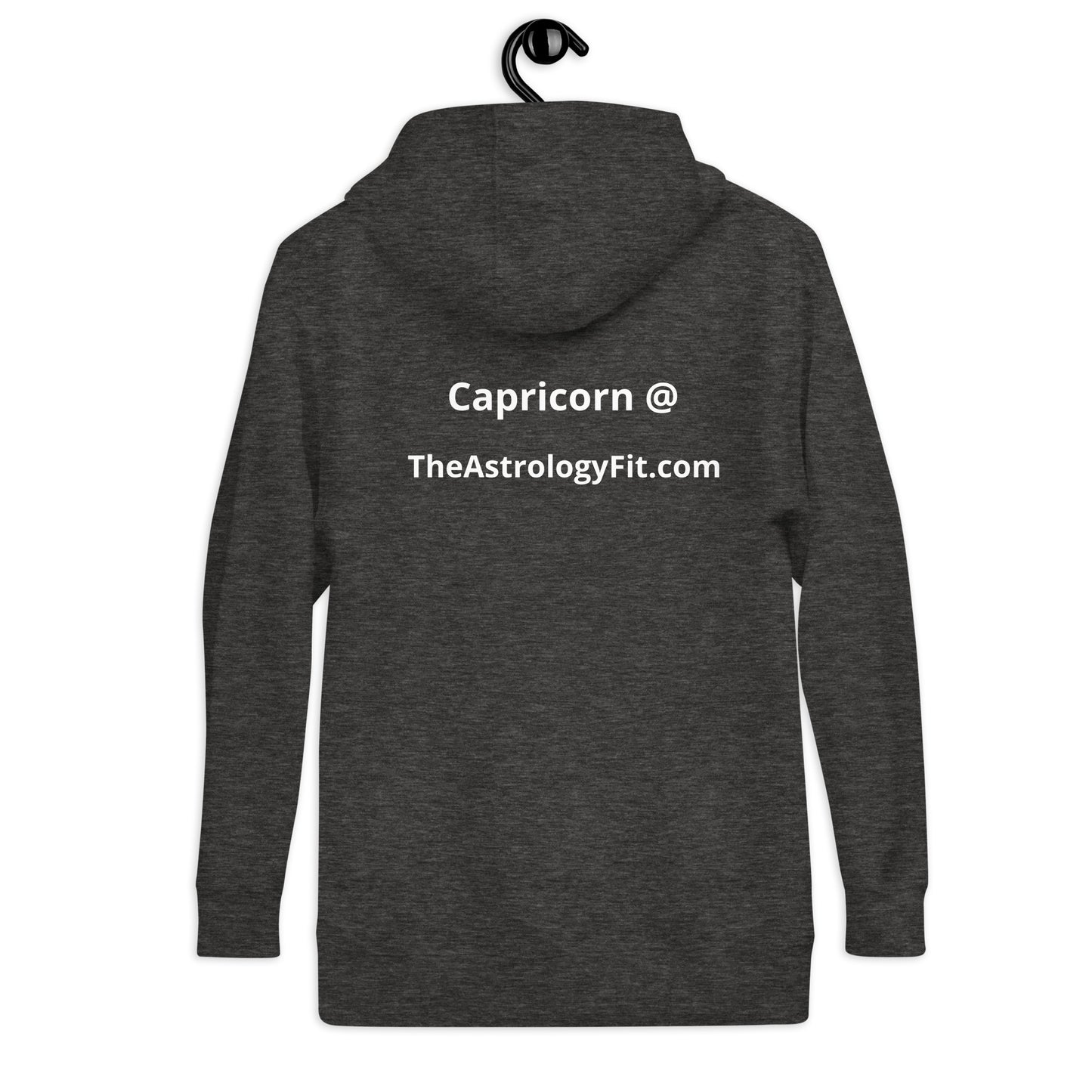 Green on black Capricorn Hoodie