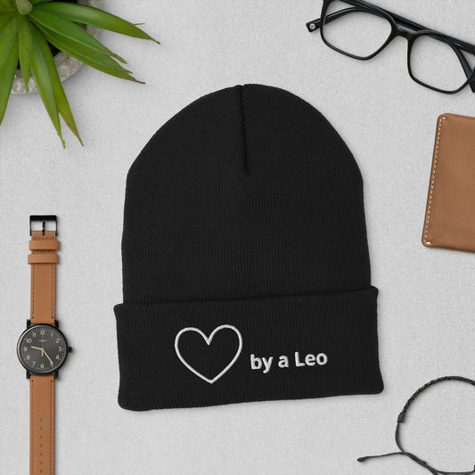 Loved by a Leo - Cuffed Beanie, Valentine's Day Gift