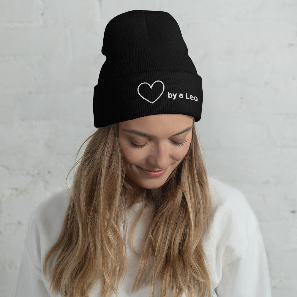 Loved by a Leo - Cuffed Beanie, Valentine's Day Gift