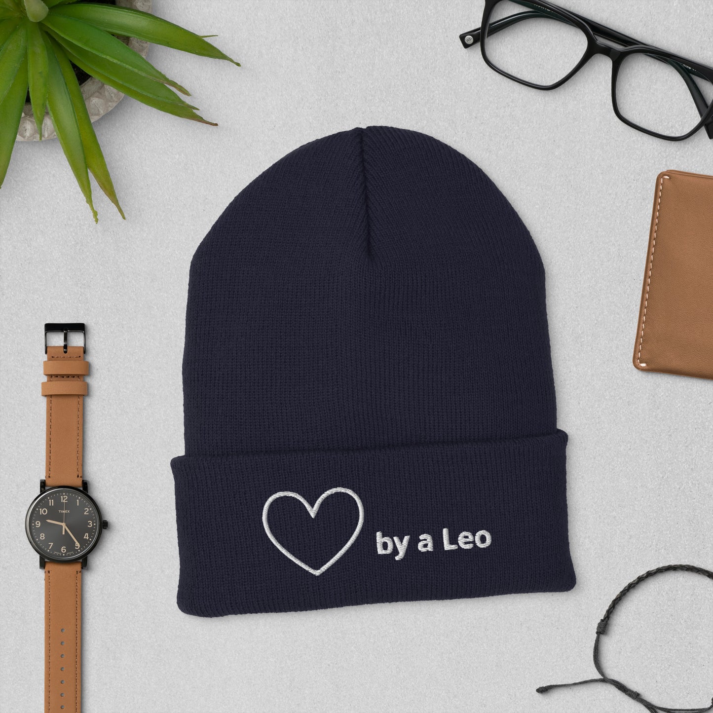 Loved by a Leo - Cuffed Beanie, Valentine's Day Gift