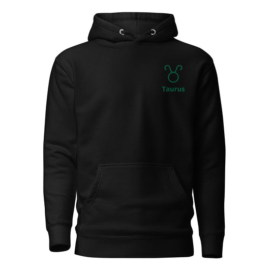 Taurus Symbol Embroidered Hoodie