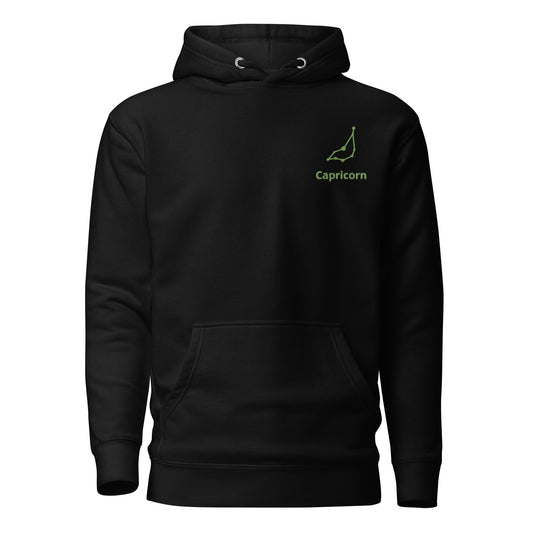 Capricorn Constellation Embroidered Hoodie