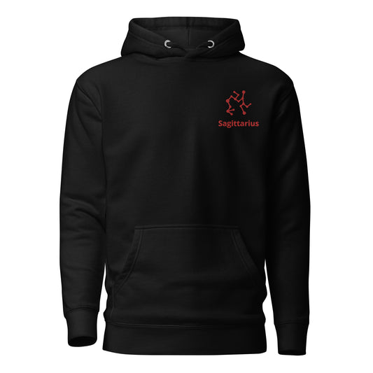 Sagittarius Constellation Embroidered Hoodie