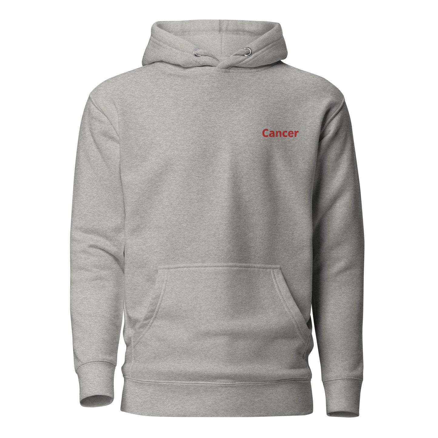 Cancer Embroidered Hoodie - Skinny Fit
