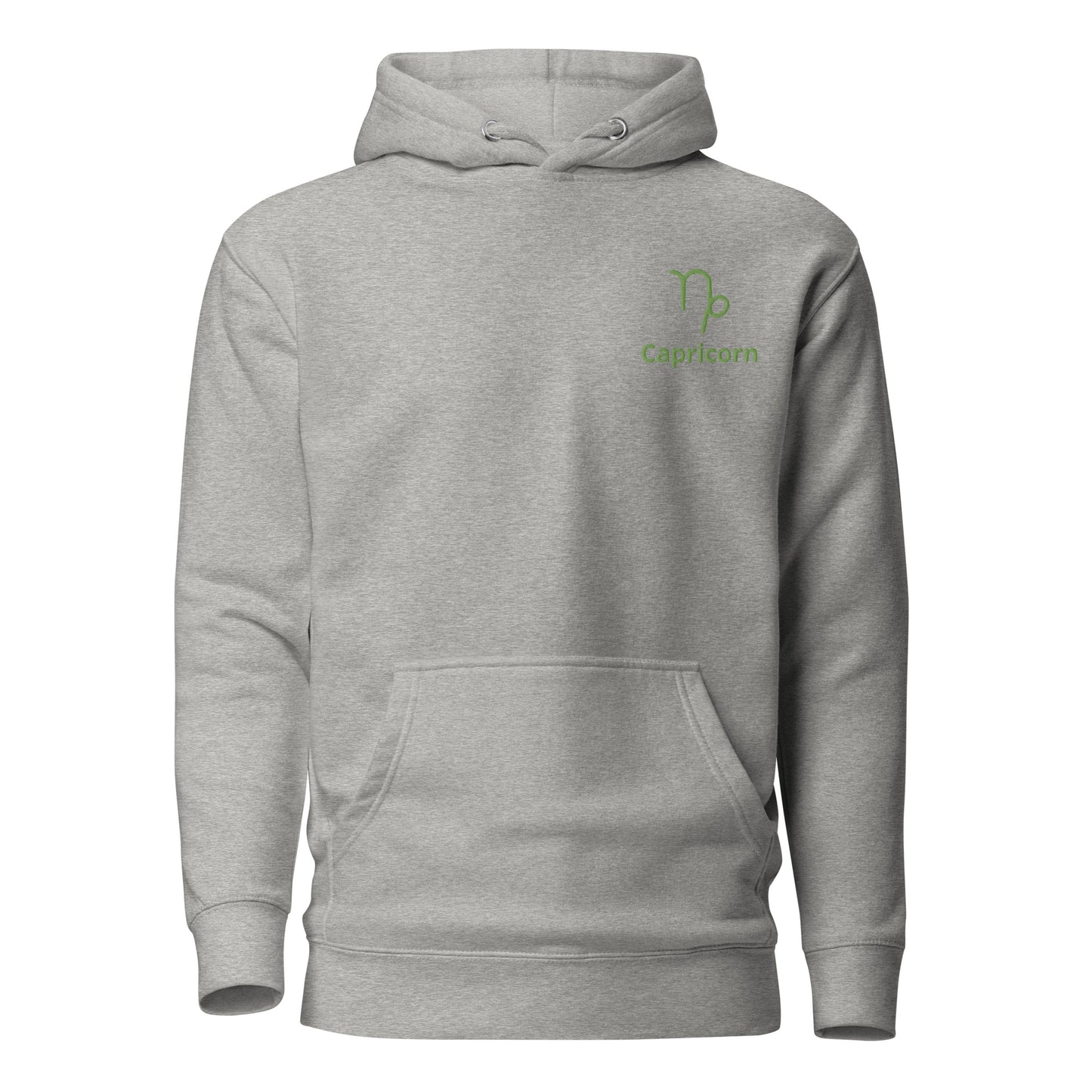 Capricorn Symbol Embroidered Hoodie