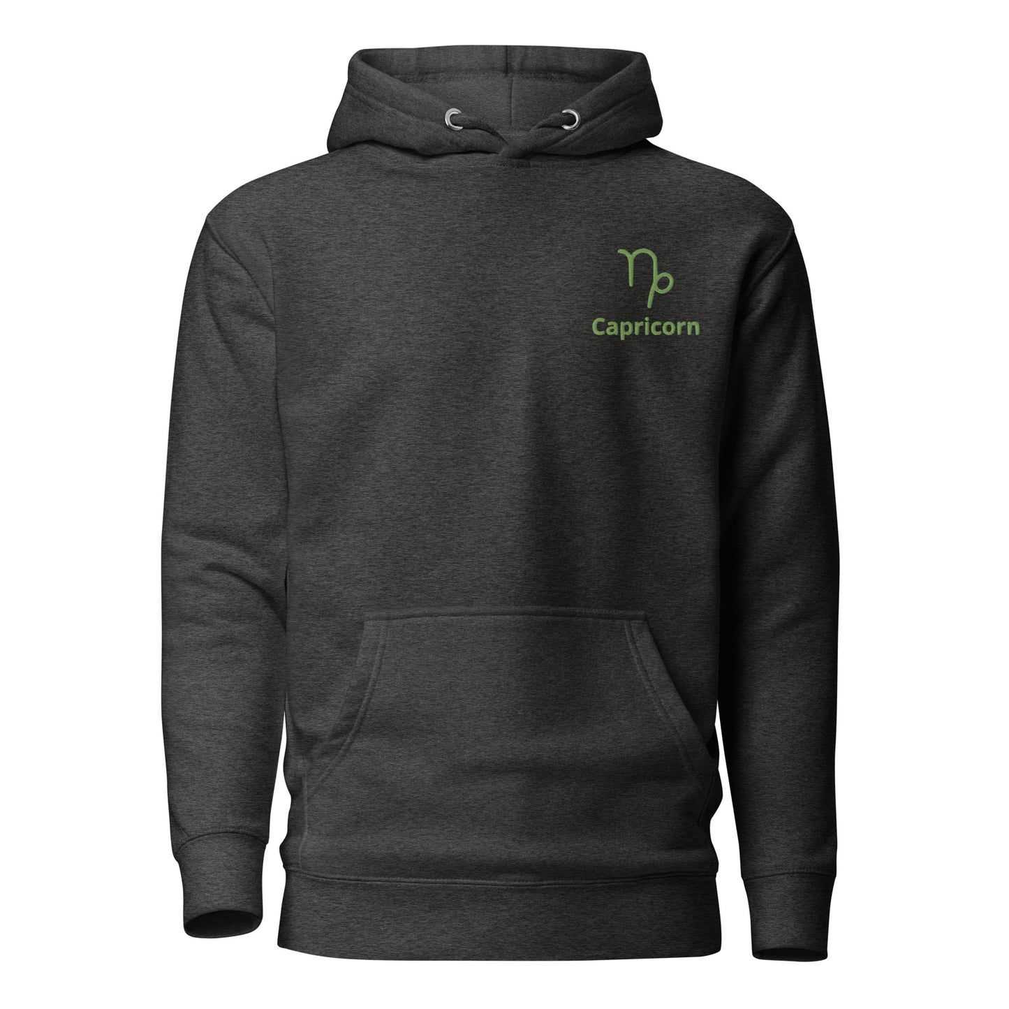 Capricorn Symbol Embroidered Hoodie