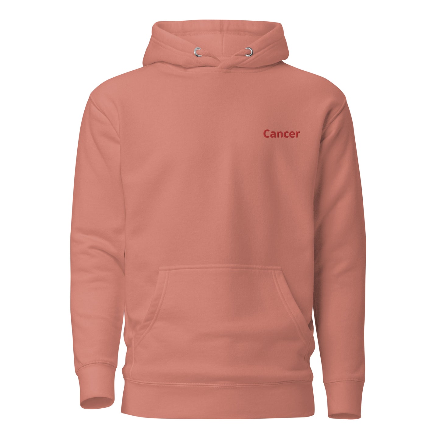 Cancer Embroidered Hoodie - Skinny Fit