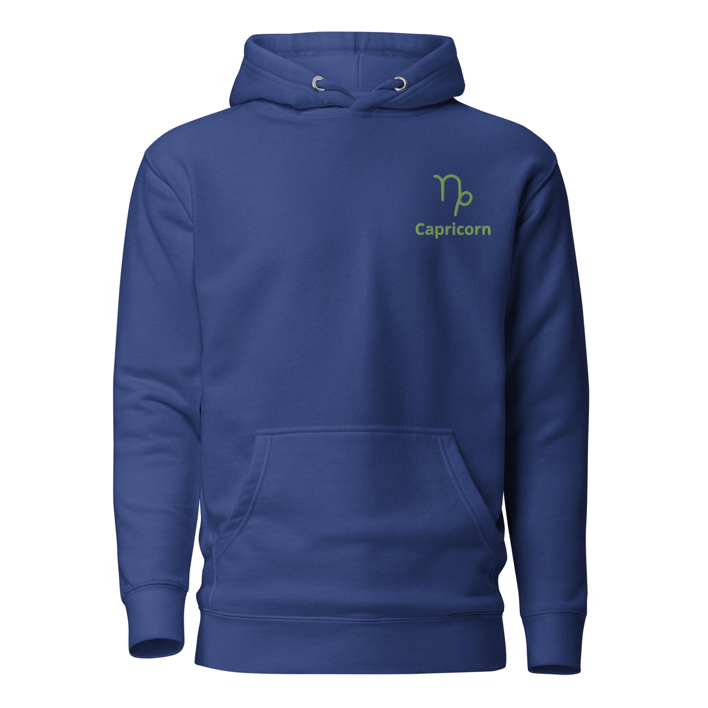 Capricorn Symbol Embroidered Hoodie