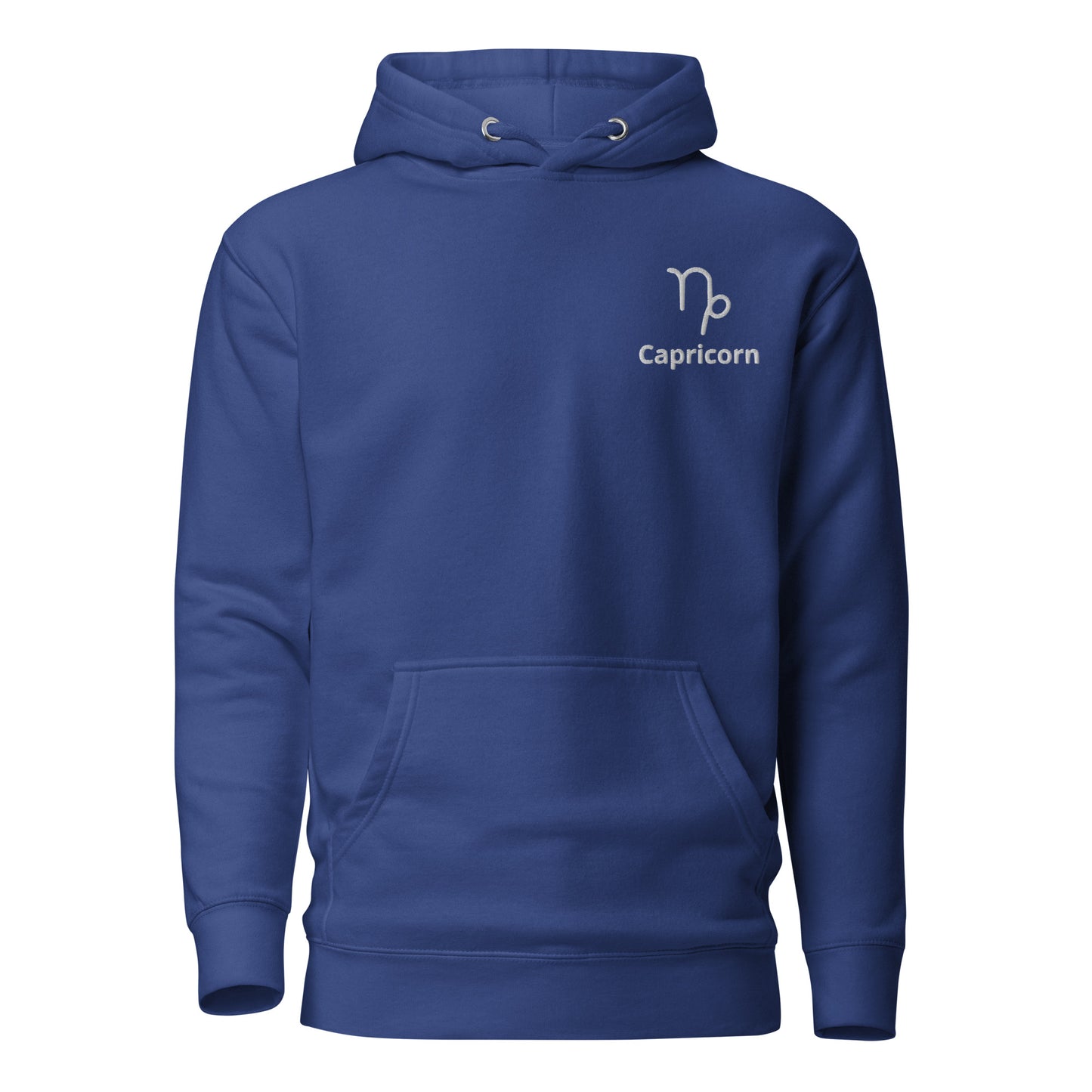 Capricorn Symbol Embroidered Hoodie