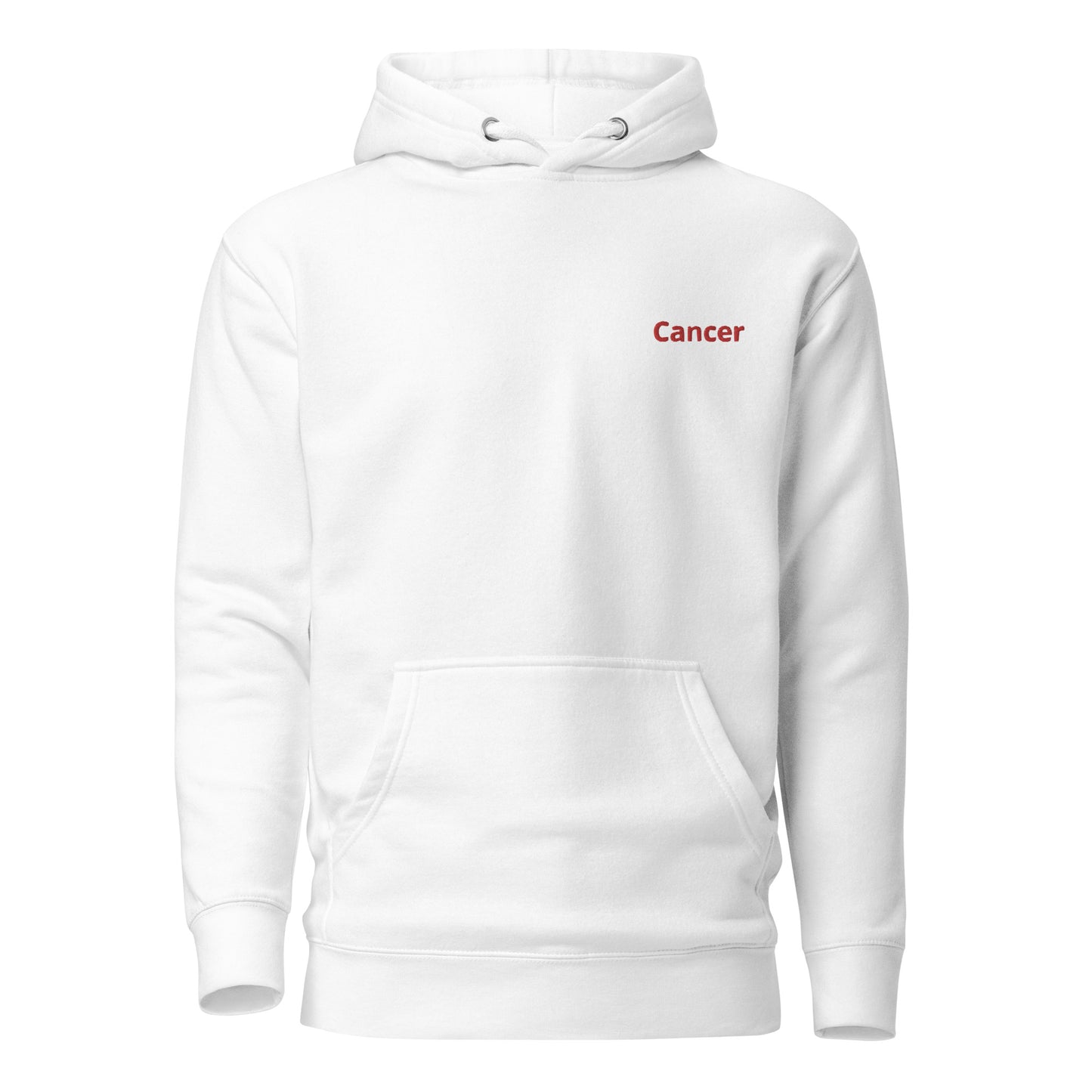 Cancer Embroidered Hoodie - Skinny Fit